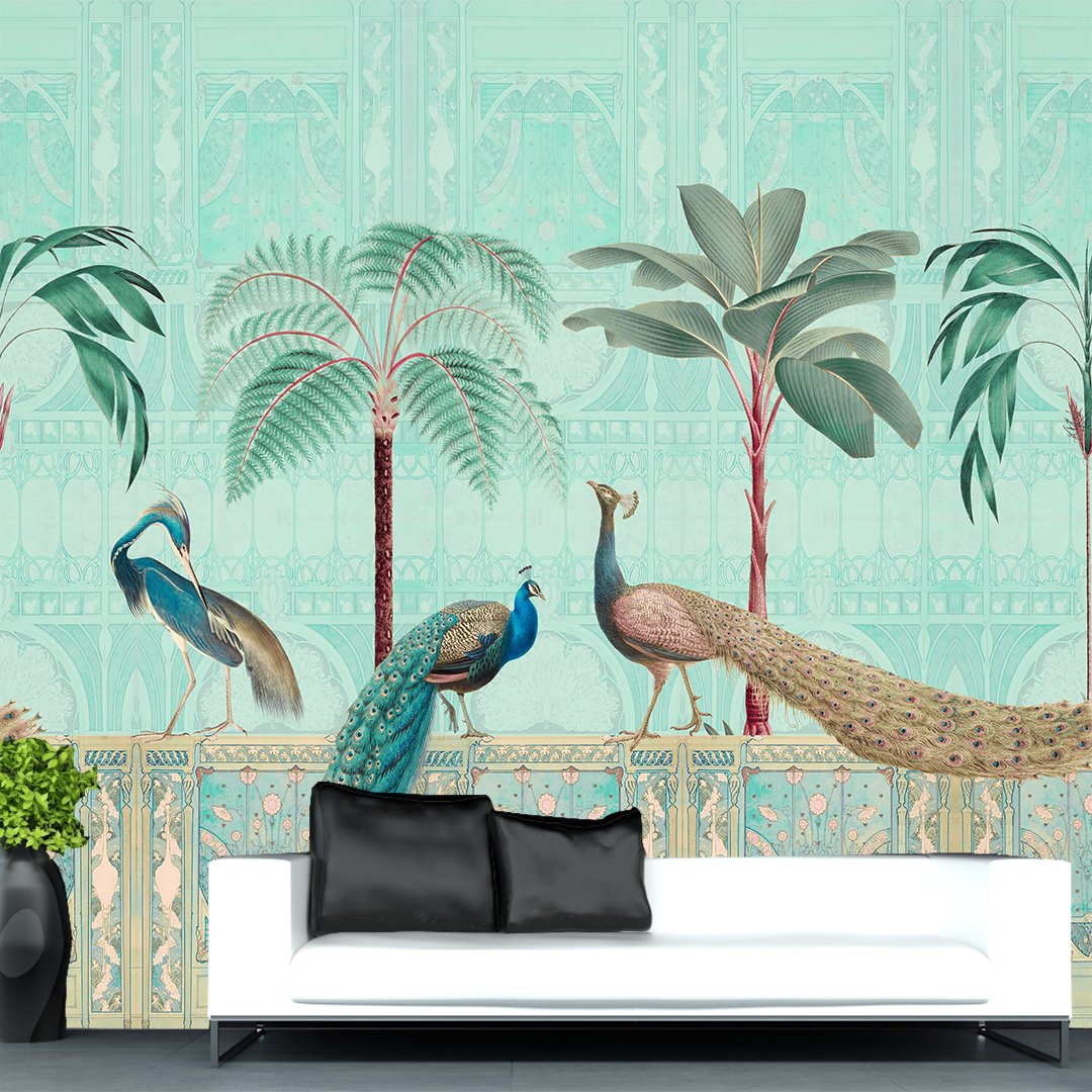 3D Peacock Customized Wallpaper DDS211