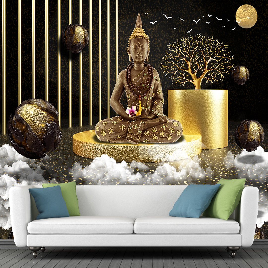 Buddha 3D Wallpaper DDS264