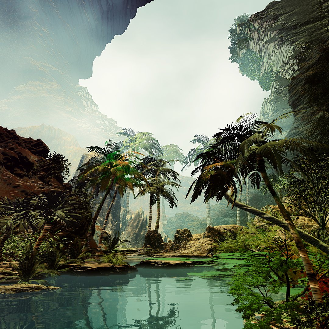 3D Tropical Tree Wallpaper DDS333 - Image 3