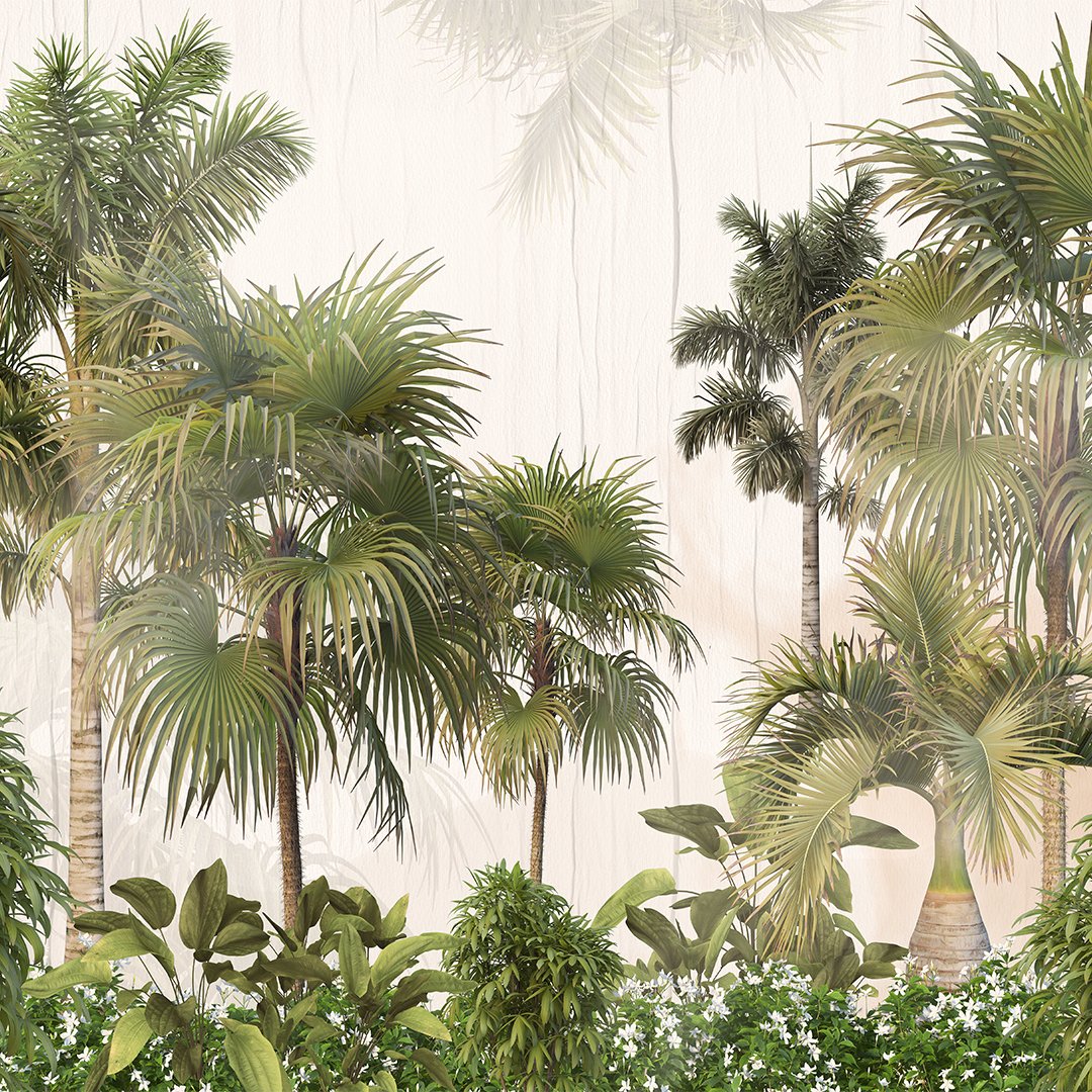 3D Tropical Tree Wallpaper DDS385 - Image 3