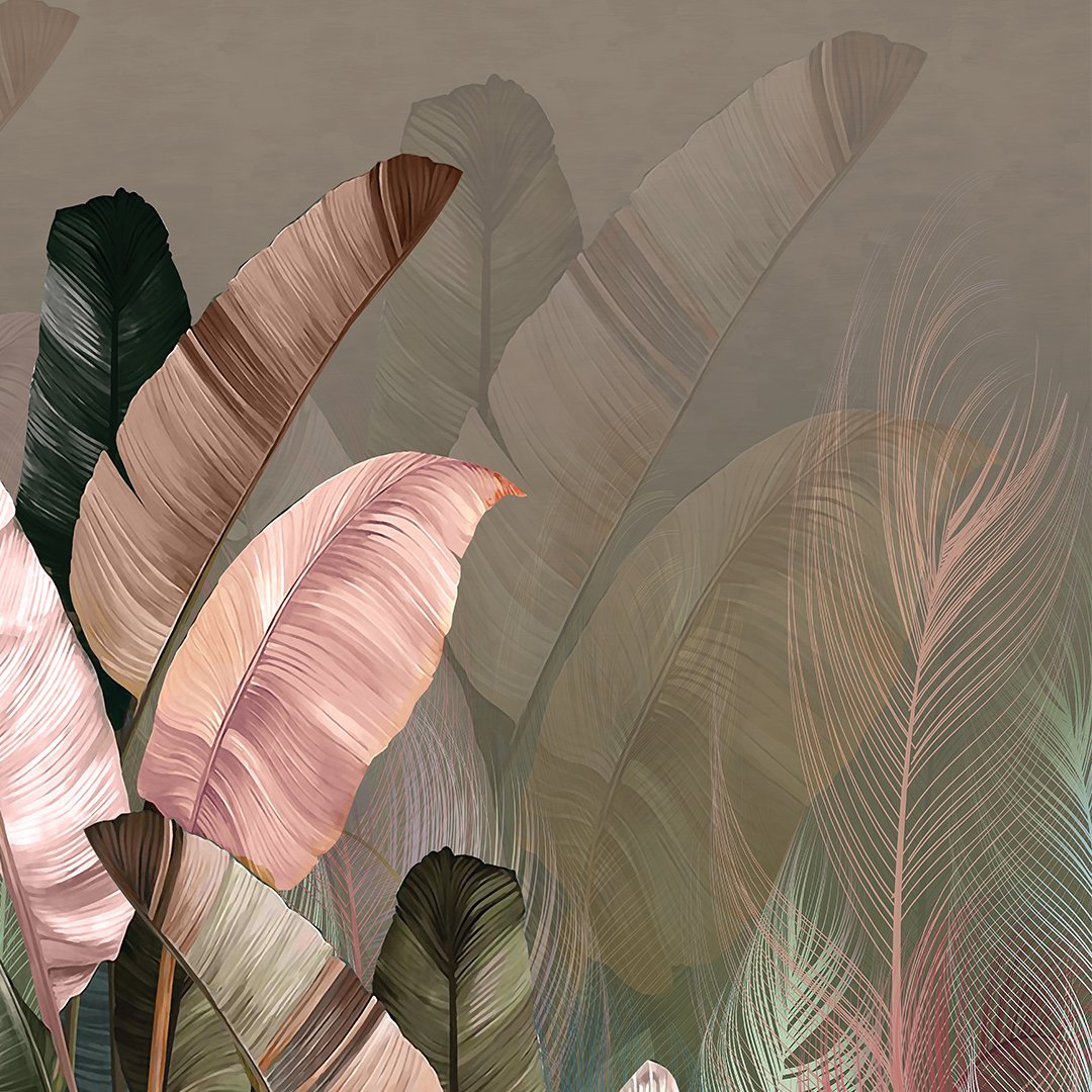 Luxurious 3D Leaf Wallpaper DDS443 - Image 5