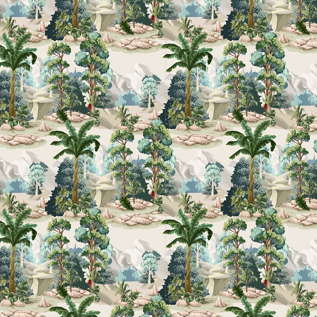 3D Tropical Tree Wallpaper DDS354 - Image 3