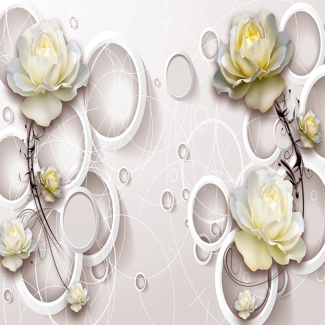 Abstract Floral Wallpaper DDS143 - Image 3