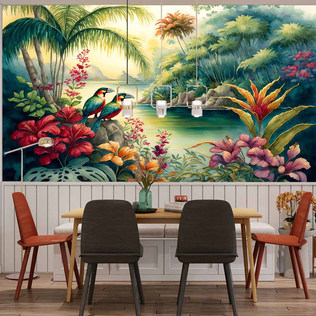 3D Tropical Wallpaper DDS530 - Image 3