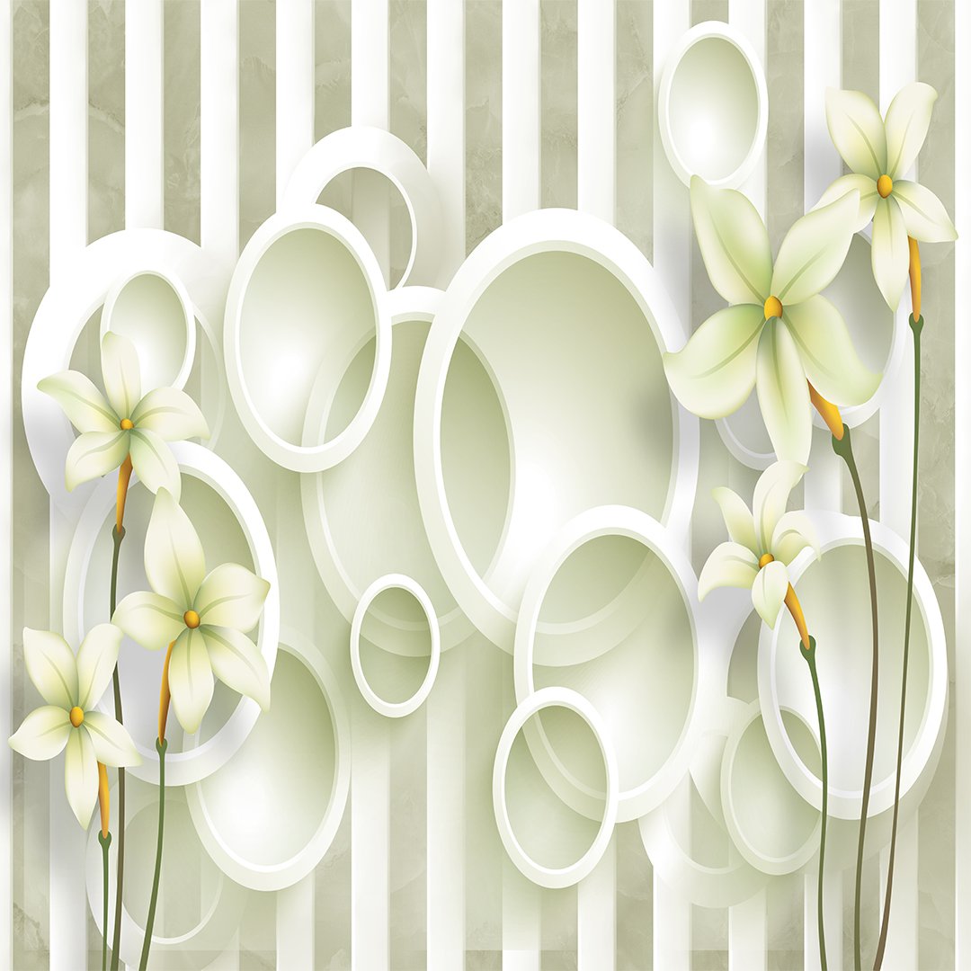 Abstract Floral Wallpaper DDS321 - Image 4