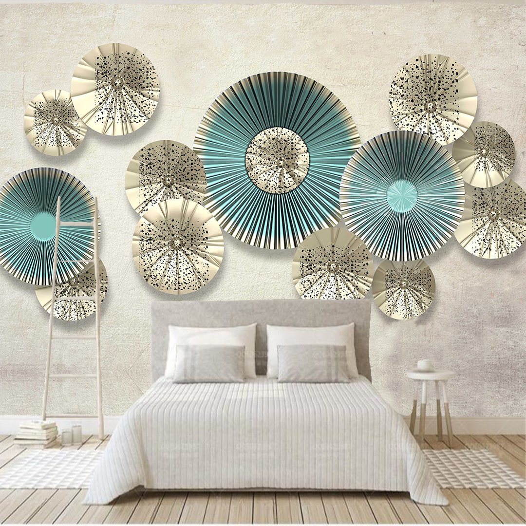 3D Creative Circle Wallpaper DDS136 - Image 4