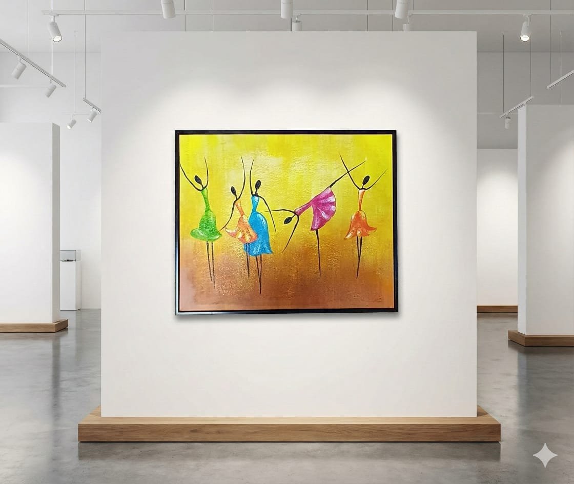 Abstract Ballerina Dancers