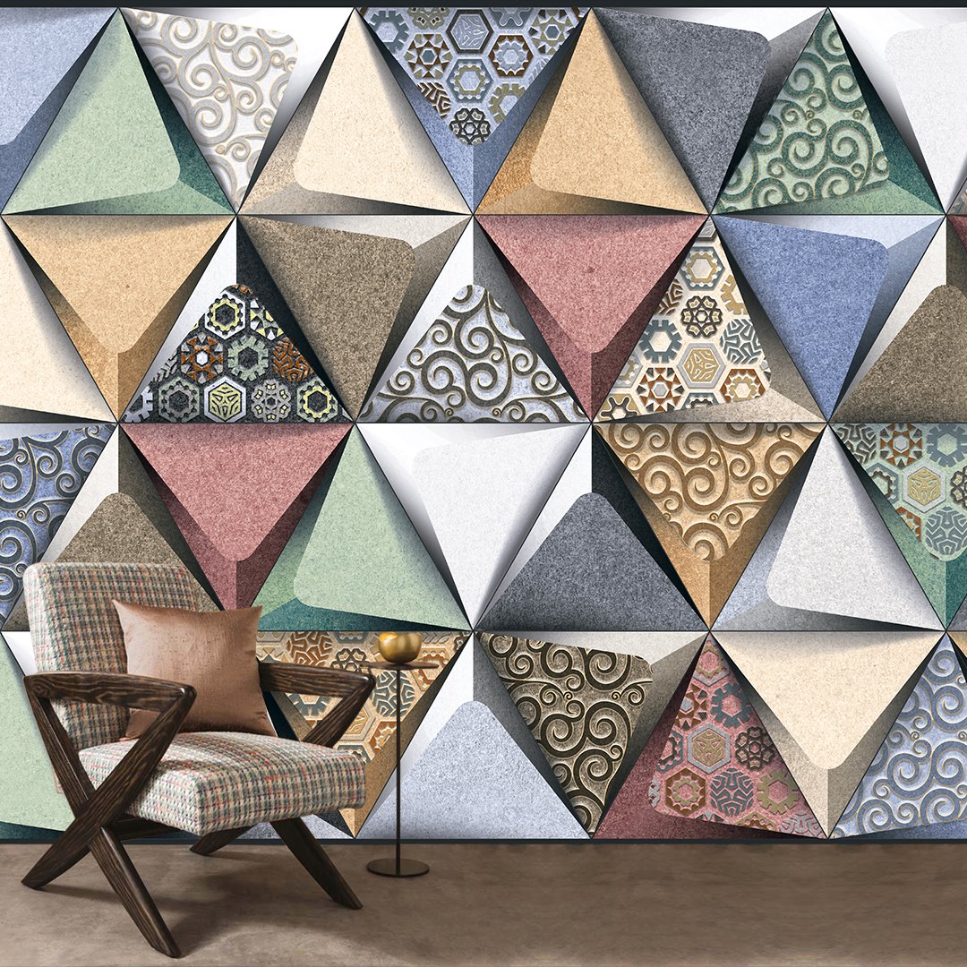 3D Geometrical Wallpaper DDS469 - Image 3