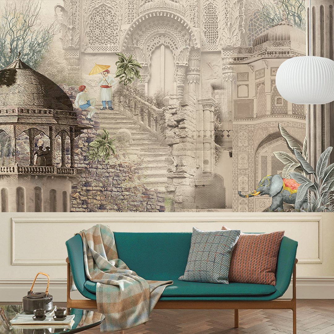 Traditional Wallpaper Baige DDS522