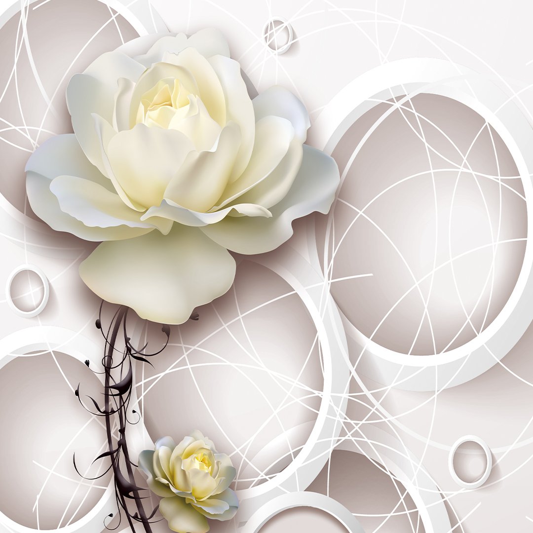 Abstract Floral Wallpaper DDS143 - Image 4