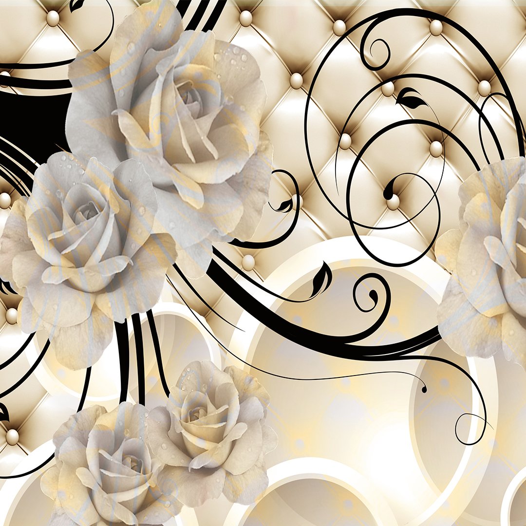 Abstract Floral Wallpaper DDS327 - Image 6
