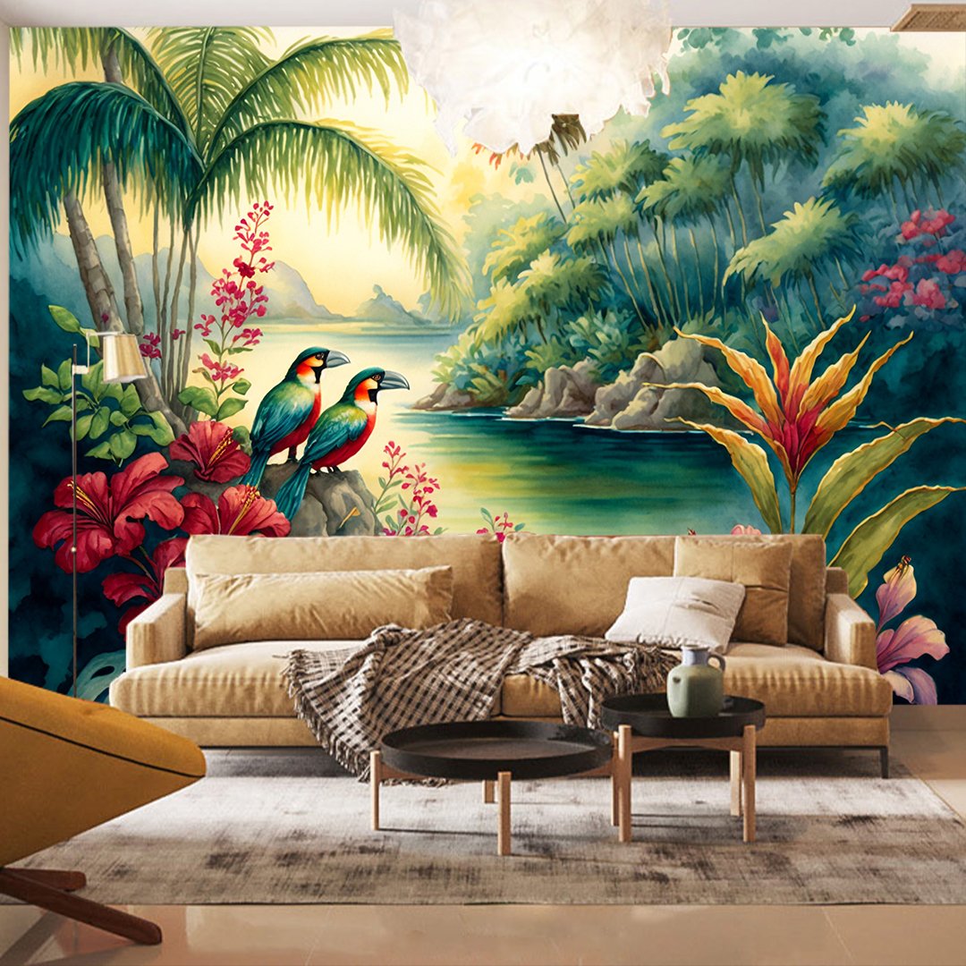 3D Tropical Wallpaper DDS530 - Image 4