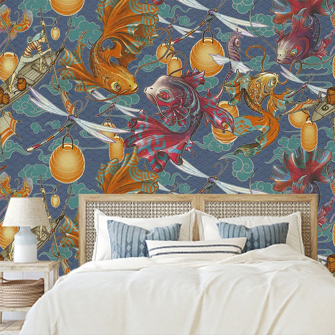 Under Water Sea Creatures Wallpaper DDS450