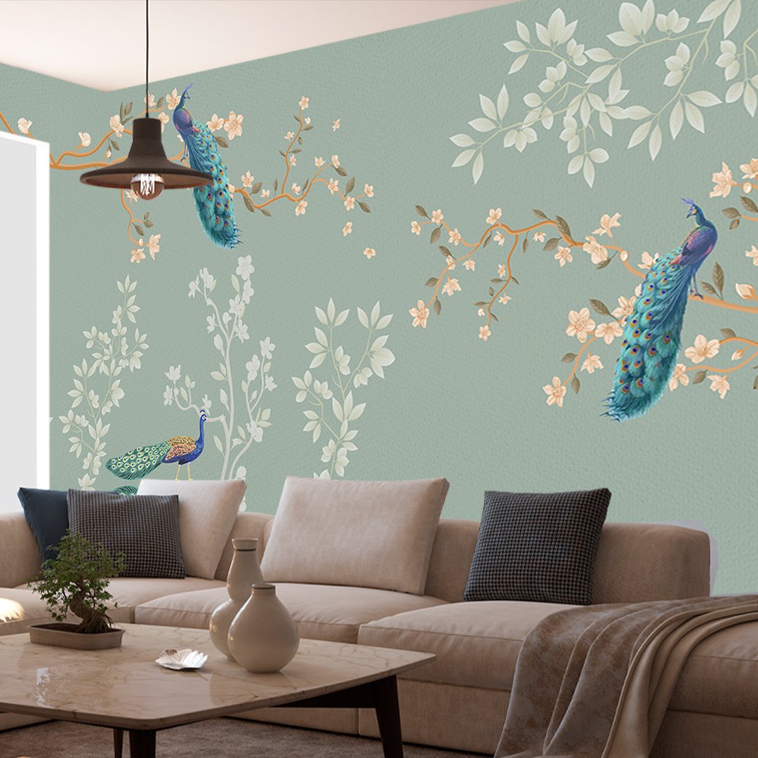 Peacock Customized Wallpaper DDS556