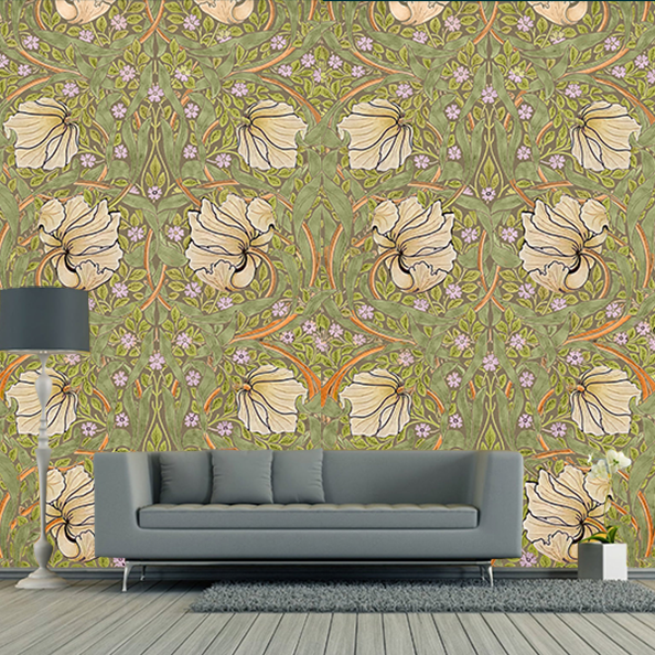 Customized Floral Wallpaper DDS041