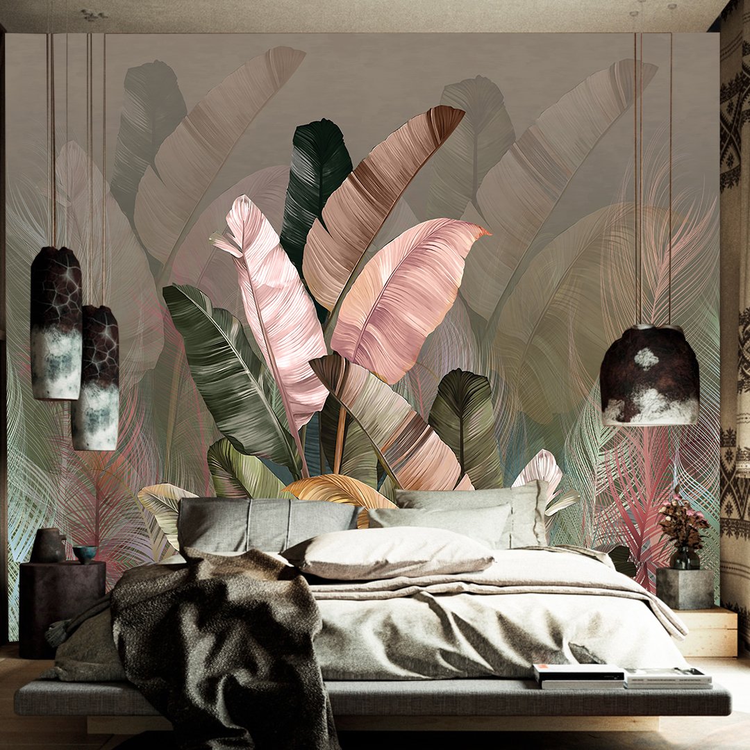 Luxurious 3D Leaf Wallpaper DDS443 - Image 3