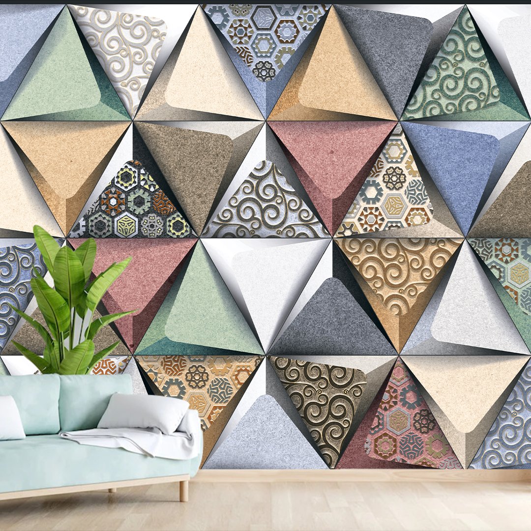 3D Geometrical Wallpaper DDS469 - Image 2