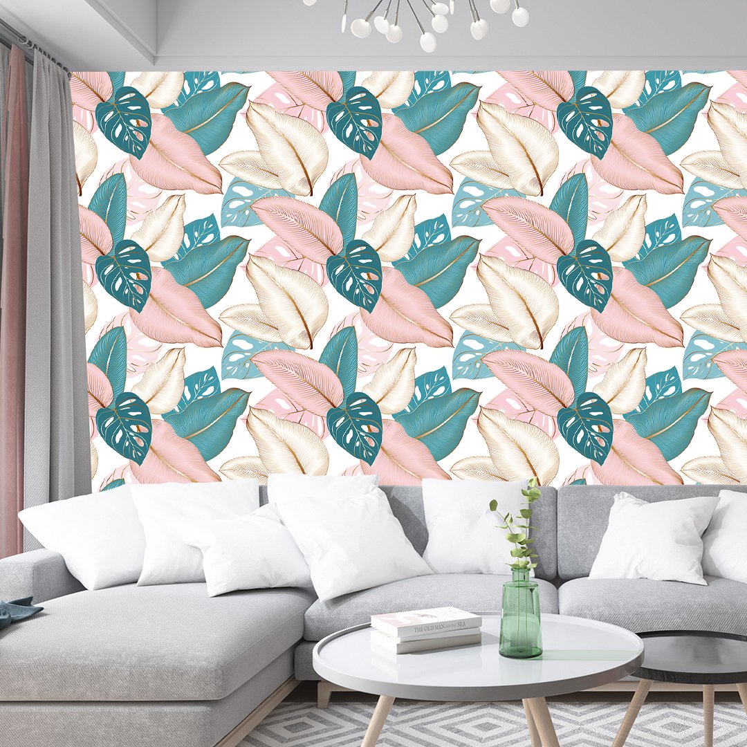 Luxurious 3D Leaf Wallpaper DDS357 - Image 2