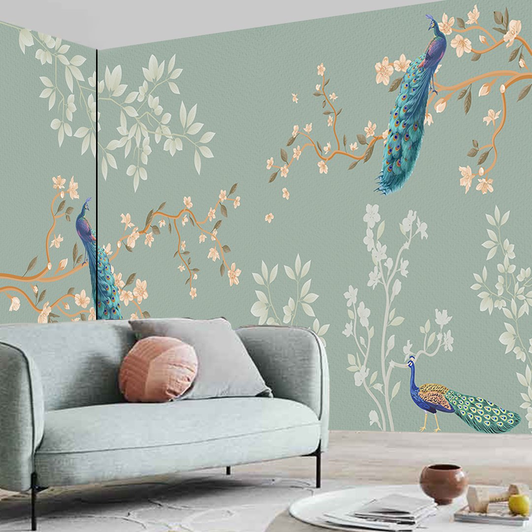 Peacock Customized Wallpaper DDS556 - Image 2