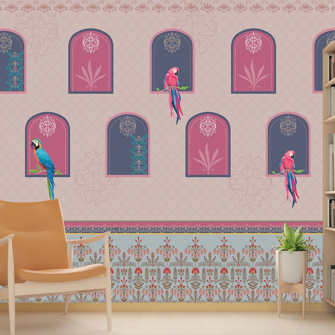 3D Parrot Customised Wallpaper DDS561 - Image 2