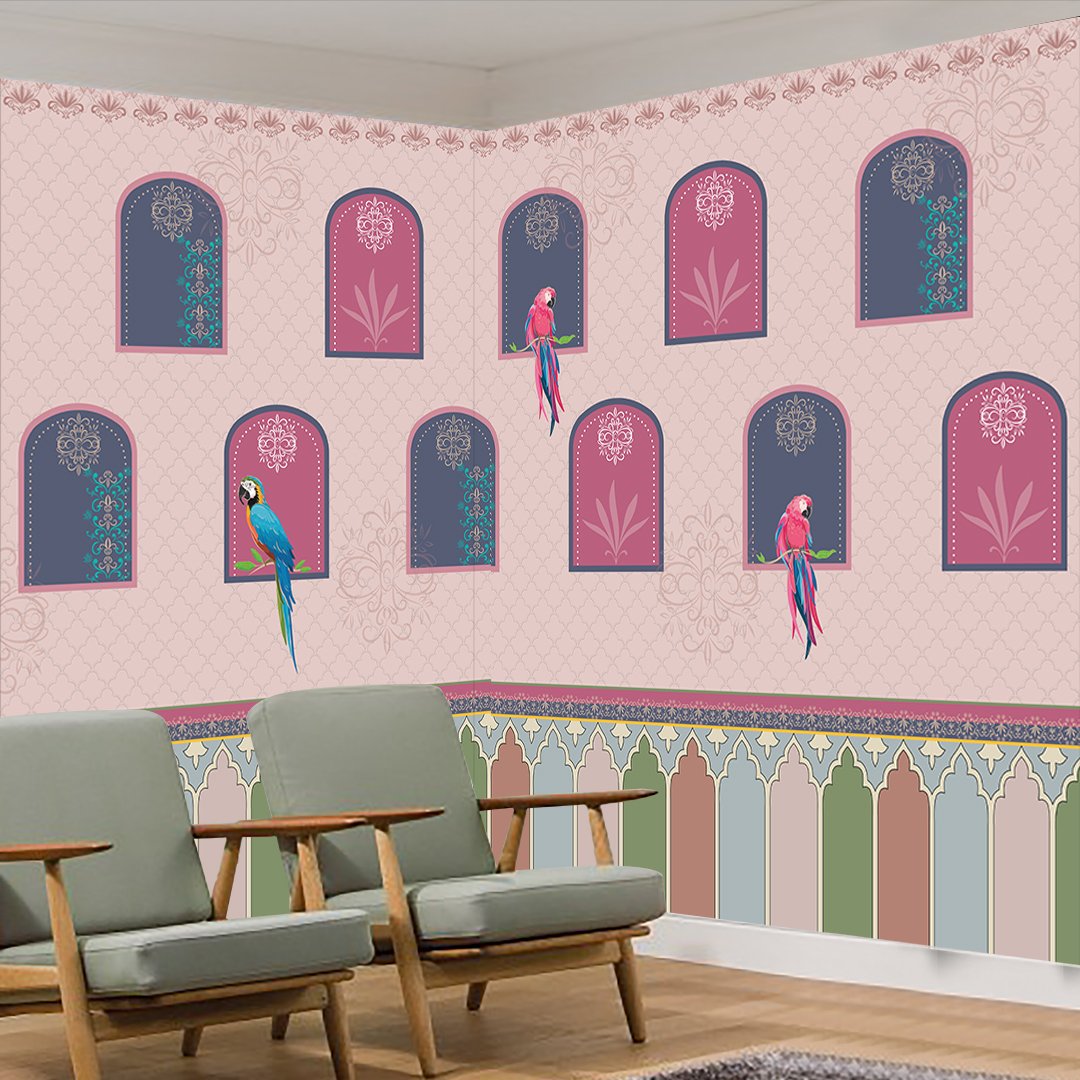 3D Parrot Customised Wallpaper DDS562 - Image 3