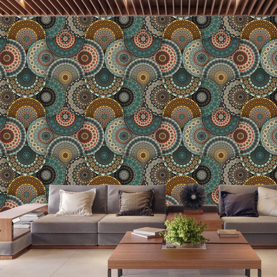 Customized 3D Traditional Wallpaper DDS493