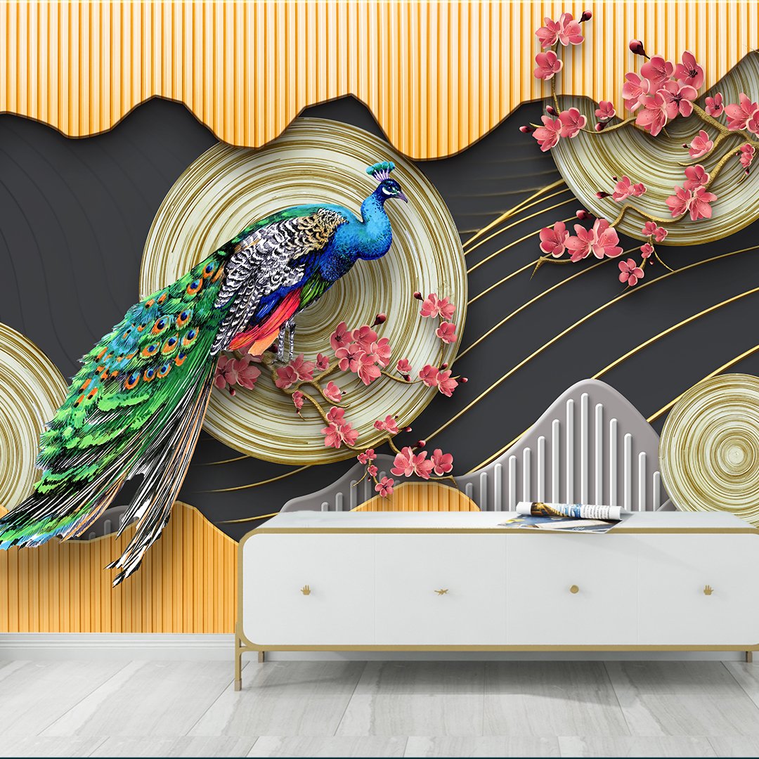 Peacock Customized Wallpaper DDS062
