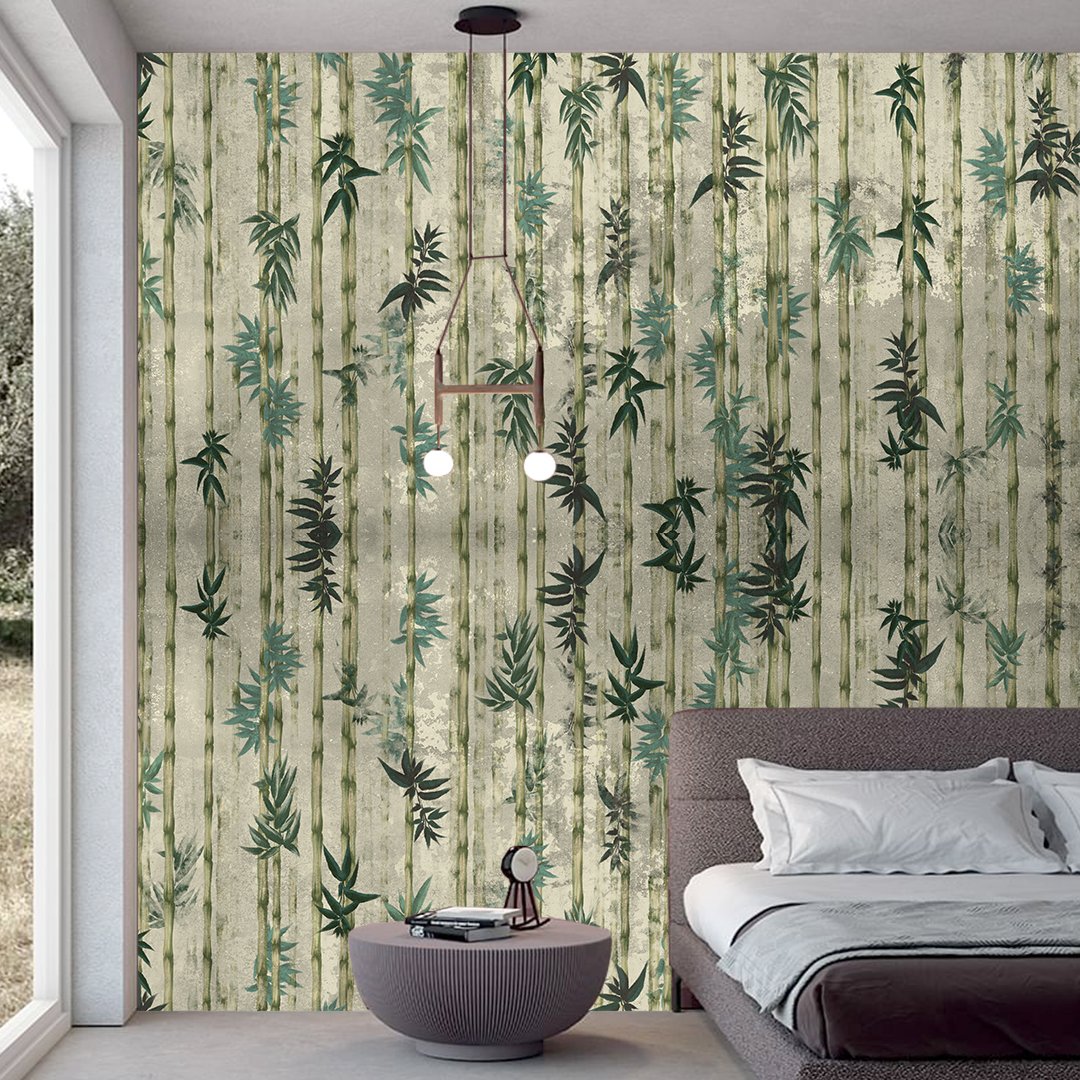 Tropical Plant Bamboo Art Wallcovering DDS414 - Image 3