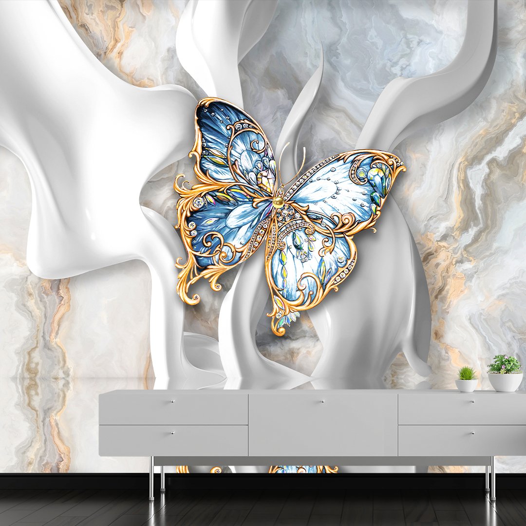 3D Butterfly Wallpaper DDS087