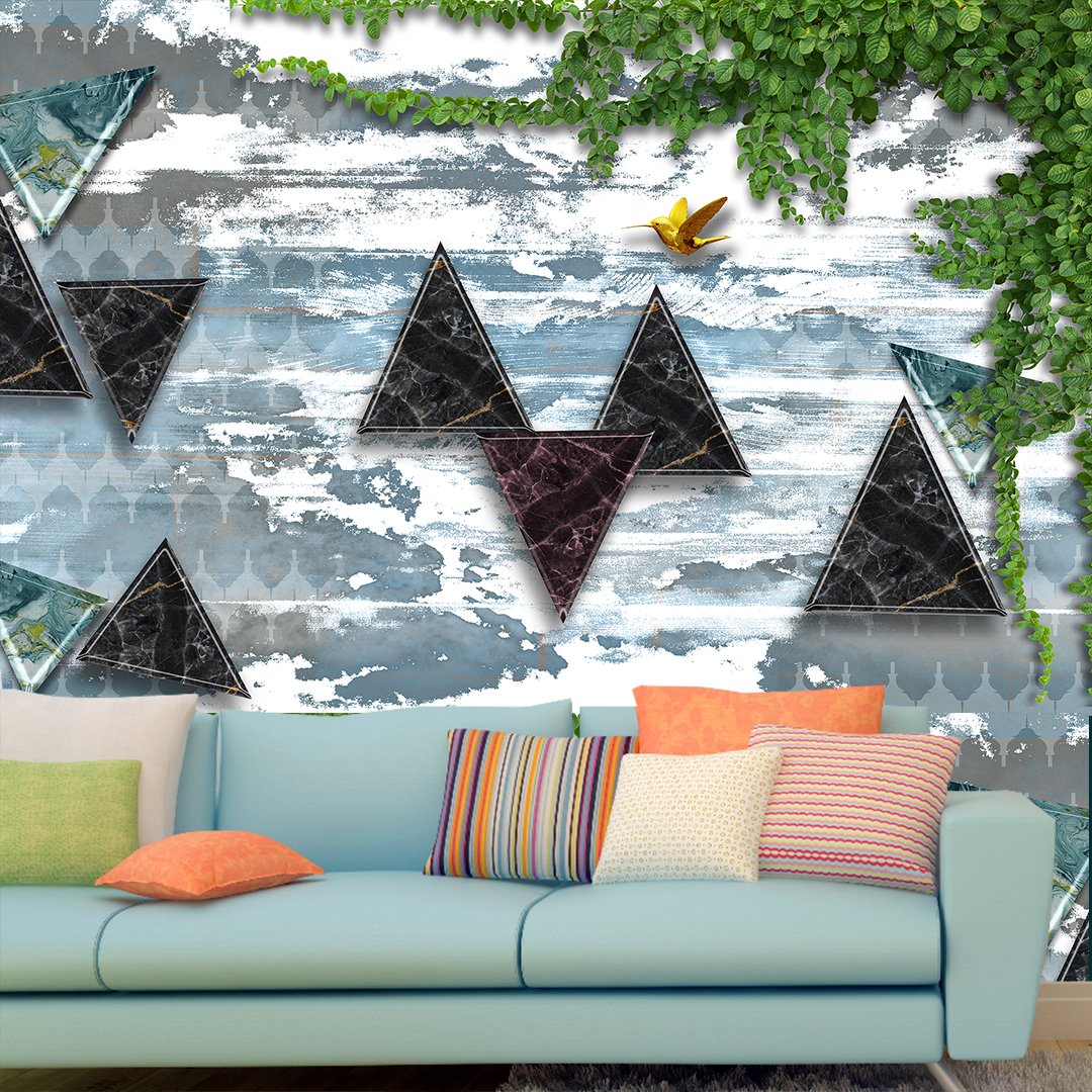 3D Geometric Wallpaper DDS097