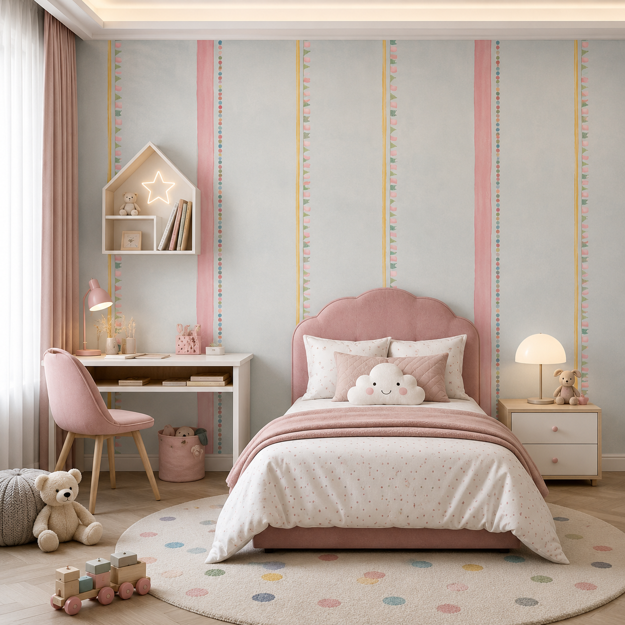 Buy 01 Get 01 Kid's - PVC Wallpaper ZT160204D