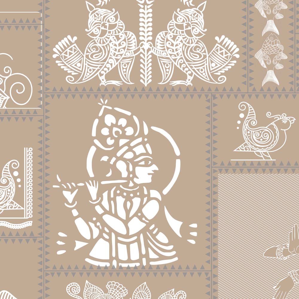 Madhubani Melange Wallpaper - Image 3
