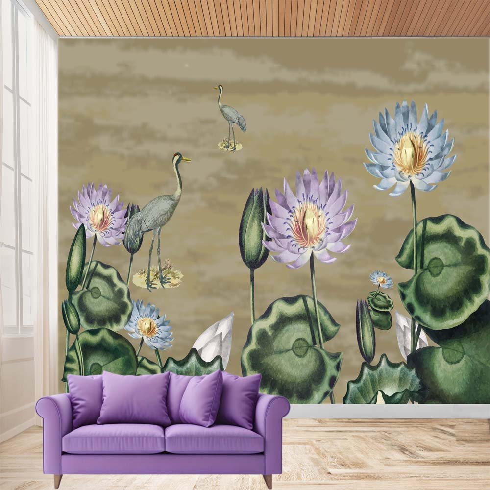 Mud-Green Nature- Customize Wallcoverings