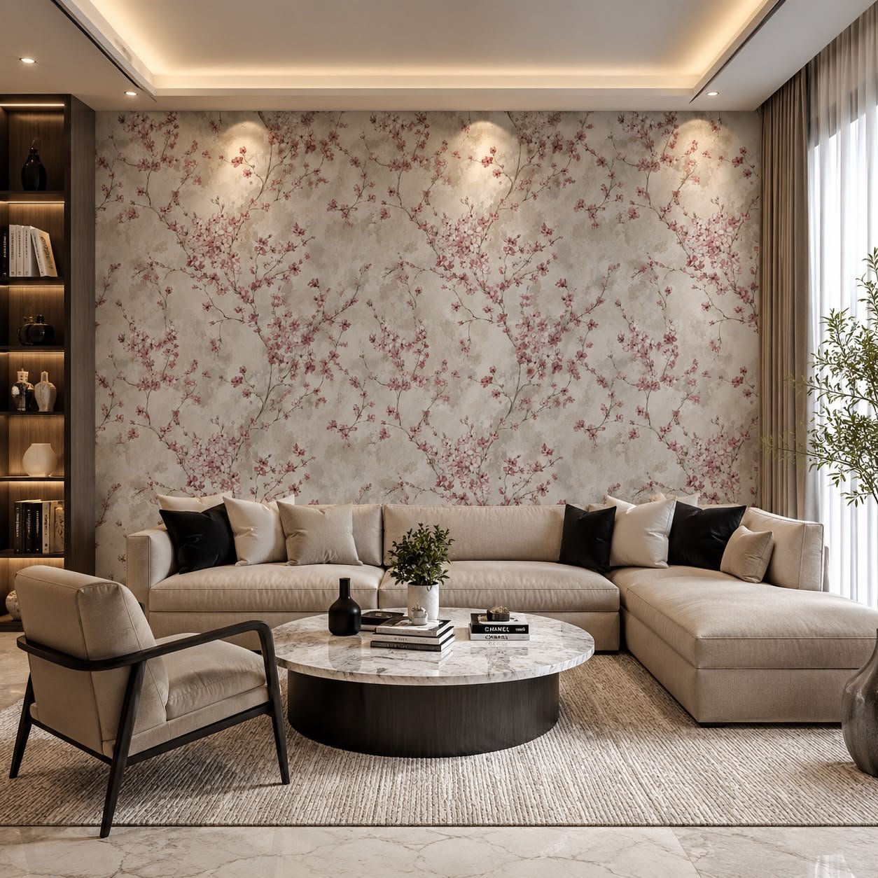 Lavender - PVC Wallpaper LV1013
