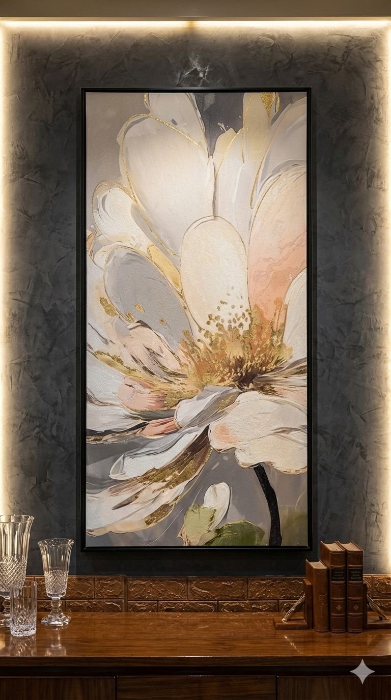 Modern Abstract Floral Canvas Wall Art