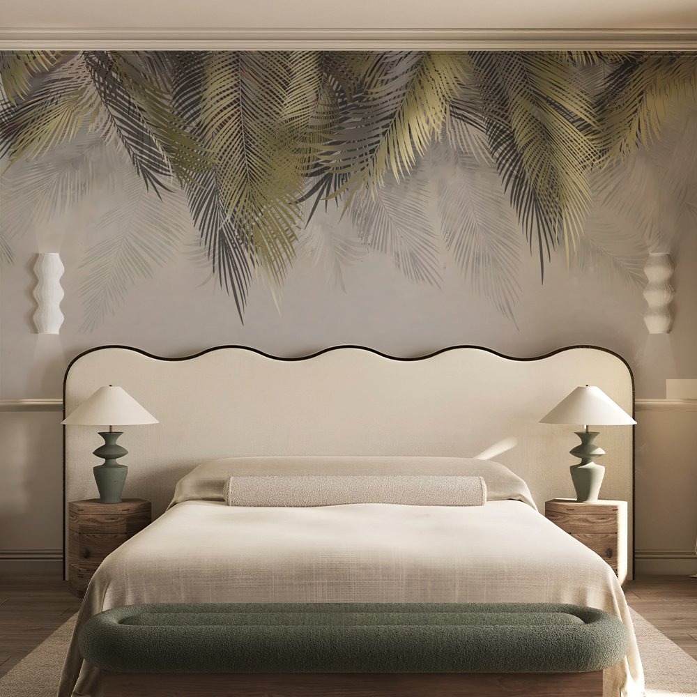 Tropical Big Leaves I Custom Wallpaper - Image 2
