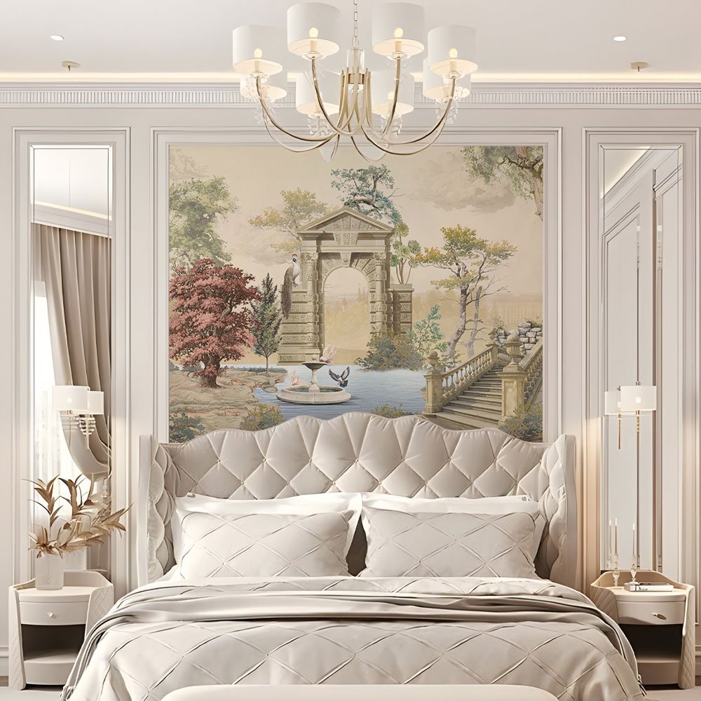 French historical green I Custom Wallpaper