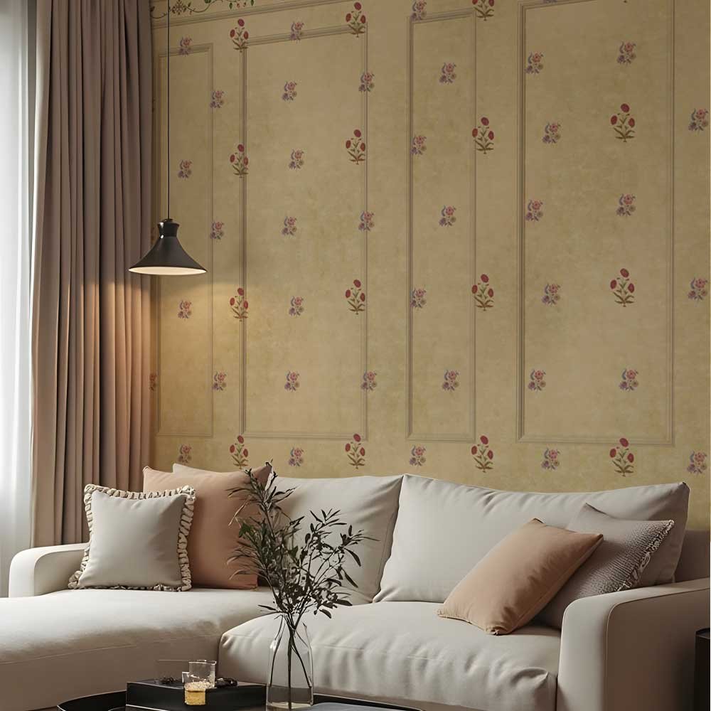 Blush Garden Panels 2 I Mural Wallpaper