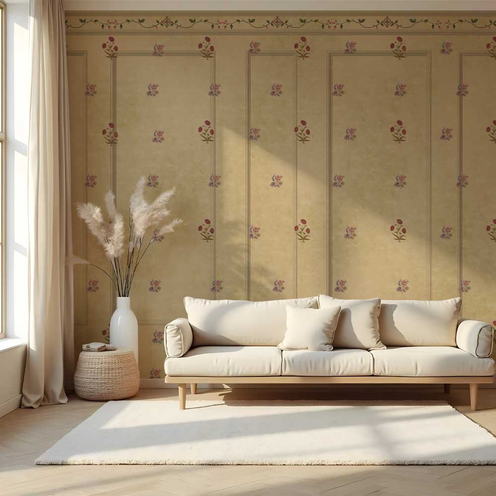 Blush Garden Panels 2 I Mural Wallpaper - Image 2