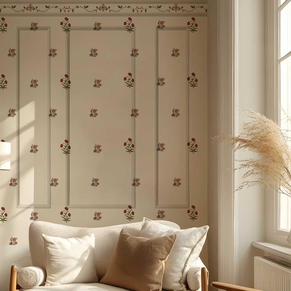 Blush Garden Panels I Mural Wallpaper - Image 2