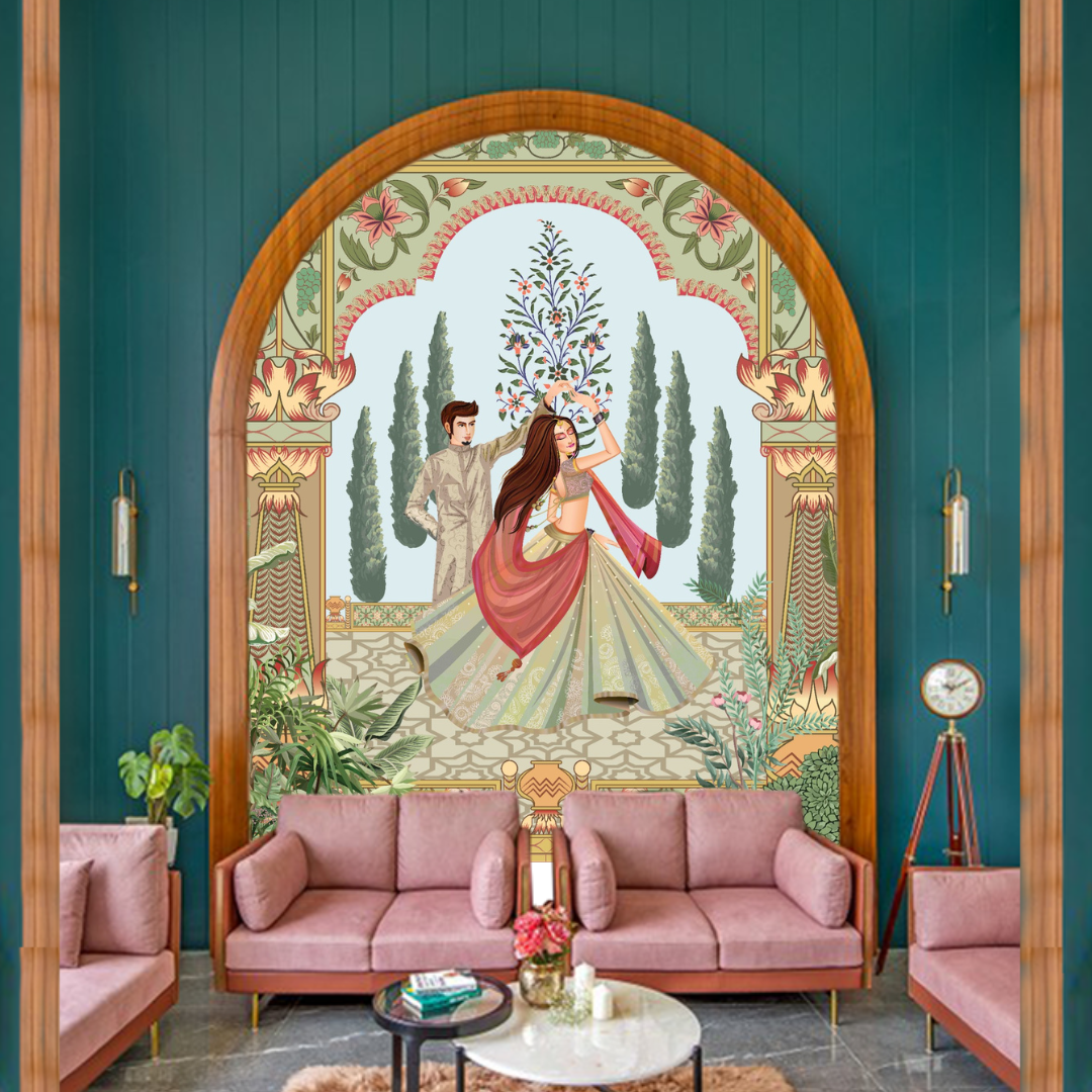 Ethnic Wallpaper DDS568