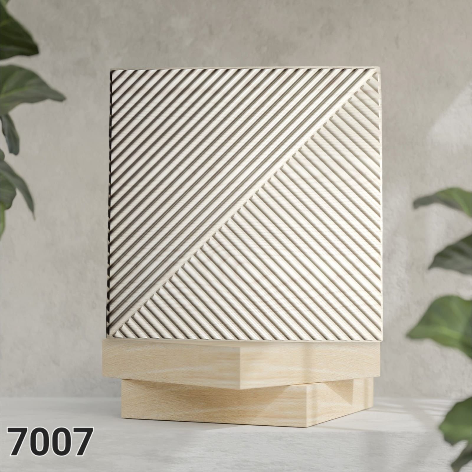 Pack of 10 PCS Offwhite 3D PVC Panels 7007 (Free Shipping_