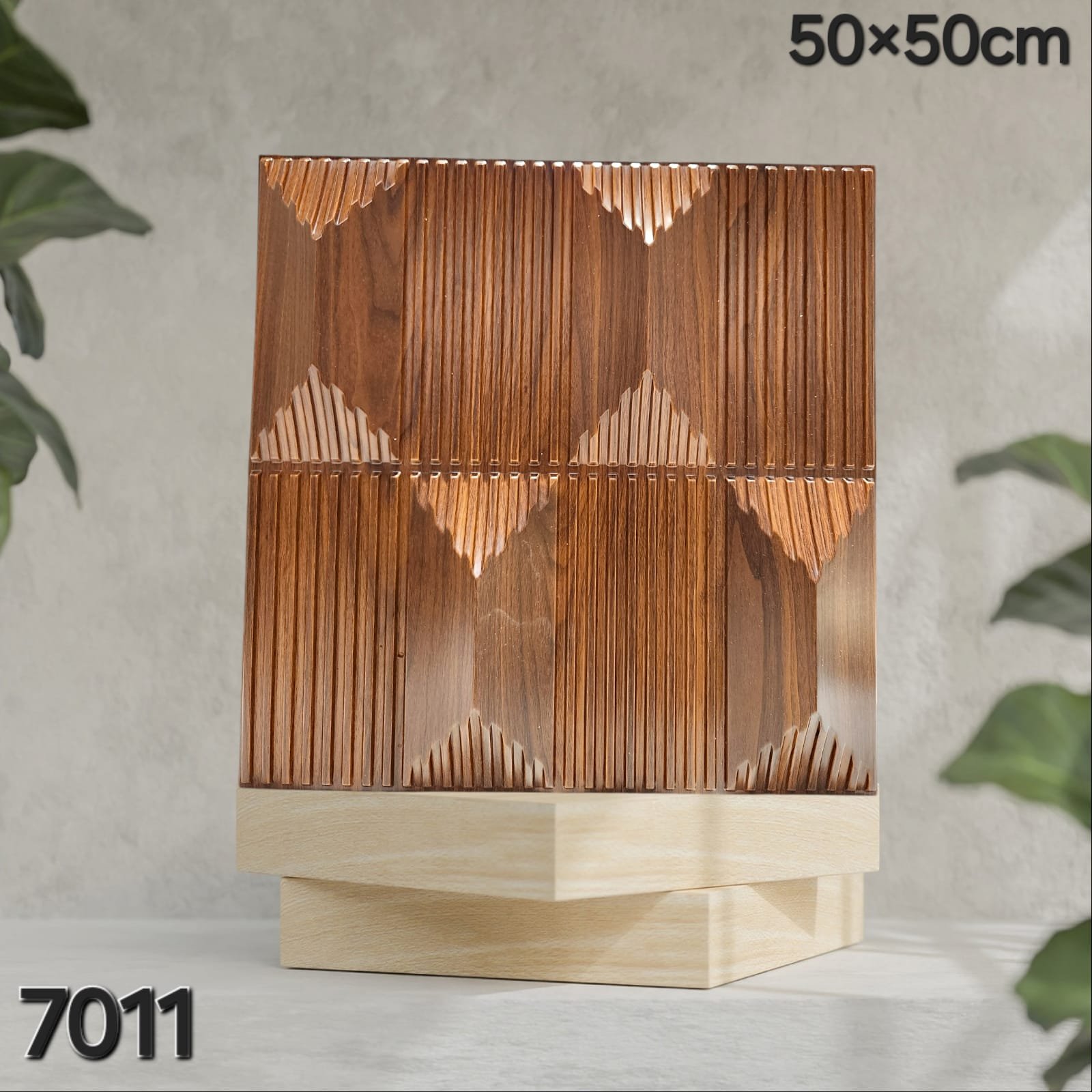 Pack of 10 PCS 3D Fluted Art PVC Panels 7011 (Free Shipping)