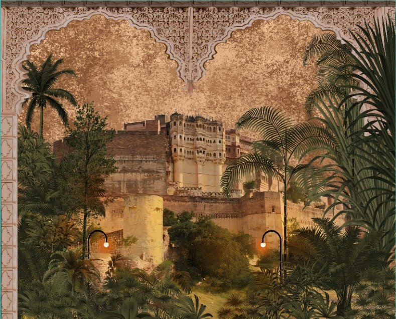 Indian Tradioan Mehrangarh fort ICustom Wallpaper