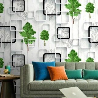 Abstract Pattern - PVC Wallpaper HH2071