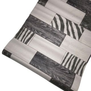 Wood-Marble Multishades Grey - PVC Wallpaper 151044 (Buy 01 Get 01 free)