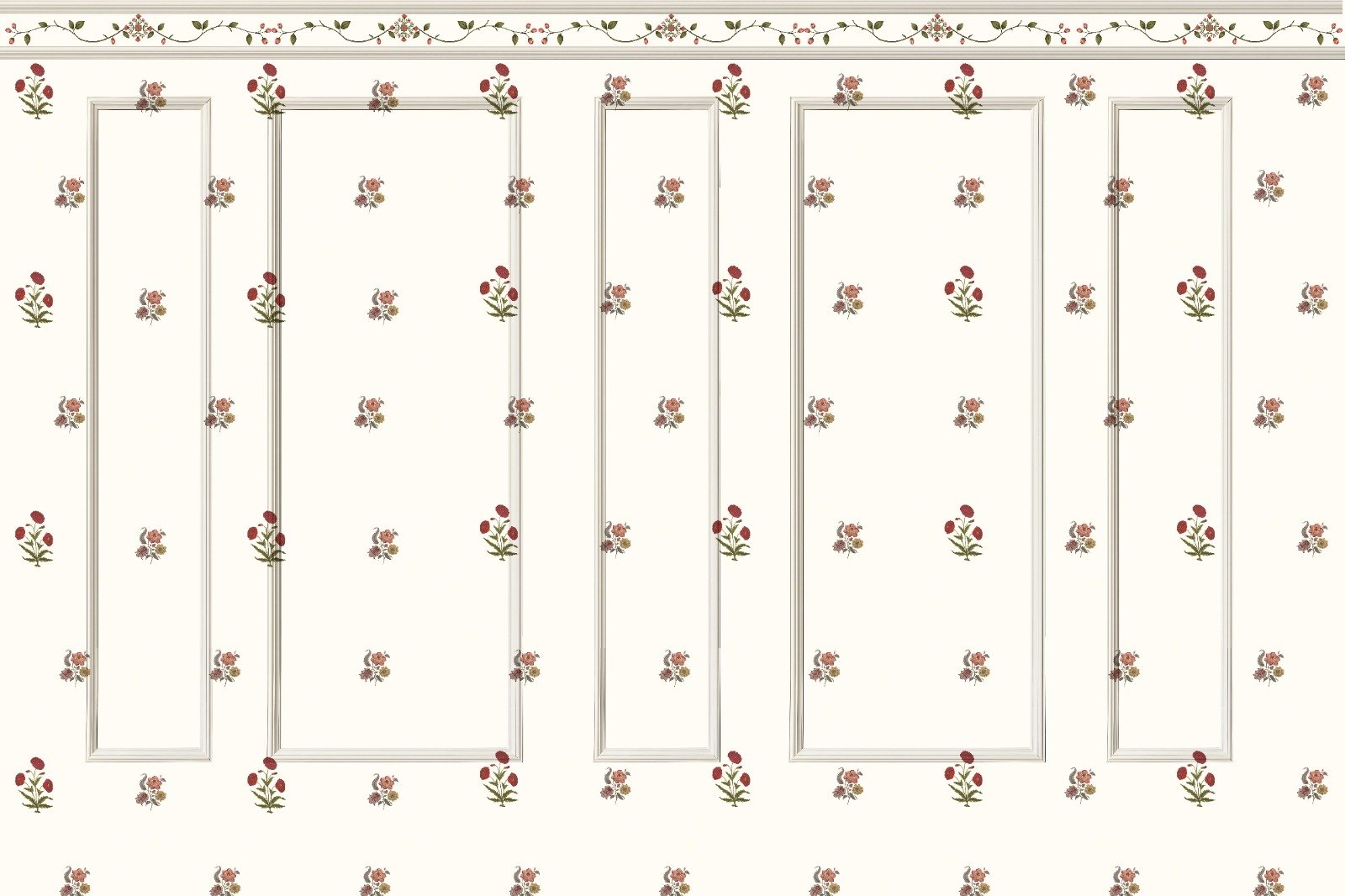 Blush Garden Panels I Mural Wallpaper - Image 3