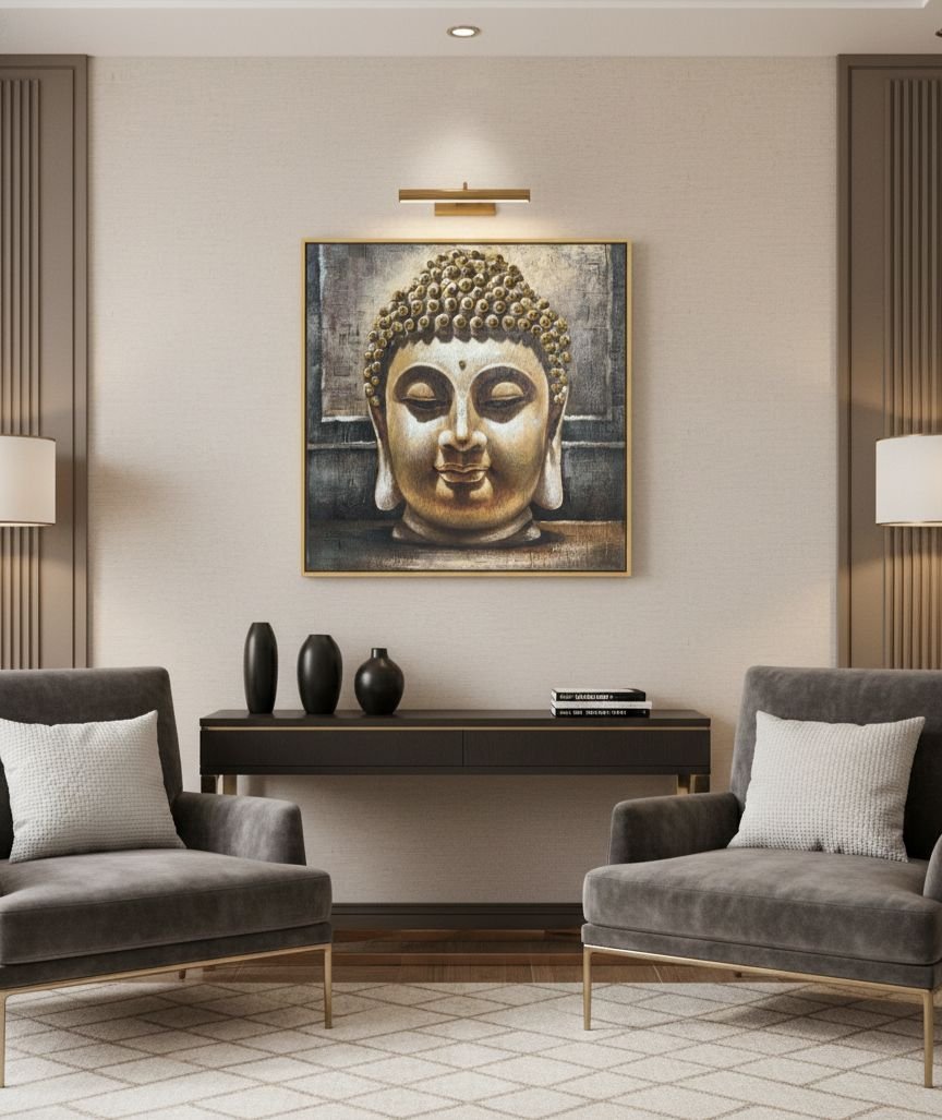 Imported Buddha Face Painting