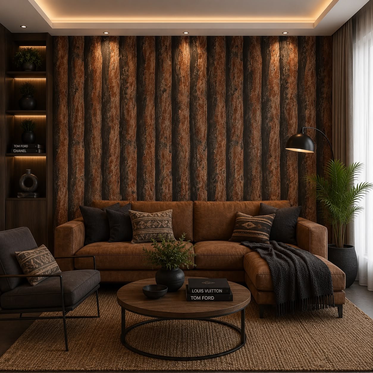 3D Tree Trunk- PVC Wallpaper 151092