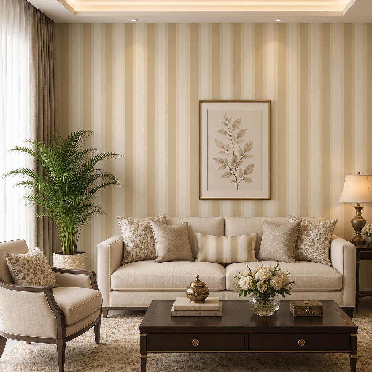 Lining Pattern - PVC Wallpaper 1263